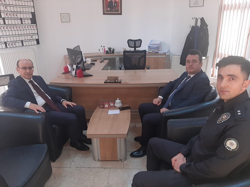ŞEHİT CEVDET YEŞİLAY POLİS MERKEZİNE ZİYARET