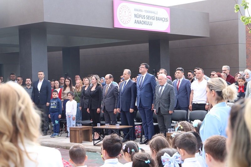 Nüfus Sevgi Bahçesi Anaokulu'nda Düzenlenen 23 Nisan Programı